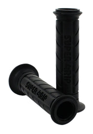 Universal Black Superbike Touring Grips - 7/8