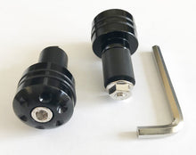 Load image into Gallery viewer, Universal Black Aluminum Handlebar End Plug Set - 7/8"