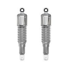 Load image into Gallery viewer, Universal All Chrome w Short Upper Shroud Shock Absorber Set - 290mm Eye to Clevis