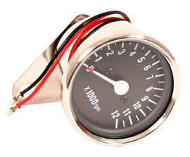 Universal 4:1 Mini Tachometer - Black Face