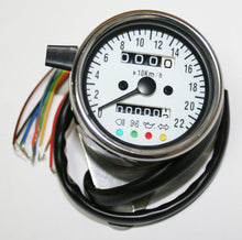 Load image into Gallery viewer, Universal Mini Speedo (KPH) - White Face Plate - 100KPH=2330RPM