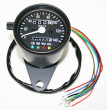 Load image into Gallery viewer, Universal Mini Speedo (KPH) - All Black - 100KPH=2330RPM
