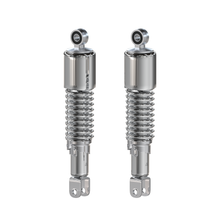 Load image into Gallery viewer, Universal All Chrome w Short Upper Shroud Shock Absorber Set - 290mm Eye to Clevis