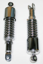 Load image into Gallery viewer, Universal All Chrome w Short Upper Shroud Shock Absorber Set - 290mm Eye to Clevis