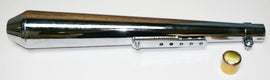 Universal Chrome Megaphone Style Muffler - 26