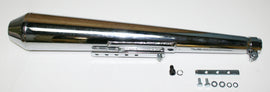 Universal Chrome Megaphone Style Muffler - 26