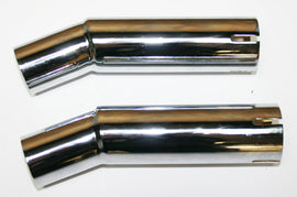 Universal Chrome Upswept Muffler Extension Set