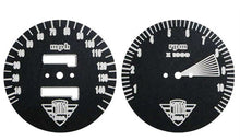 Load image into Gallery viewer, 1975 Honda CB750K Joker Machine - CB750K 1975 Speedo &amp; Tach Face Plate Set - MPH