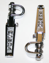 Load image into Gallery viewer, Universal Custom Honda Chrome Crash Bar Highway Footpeg Set