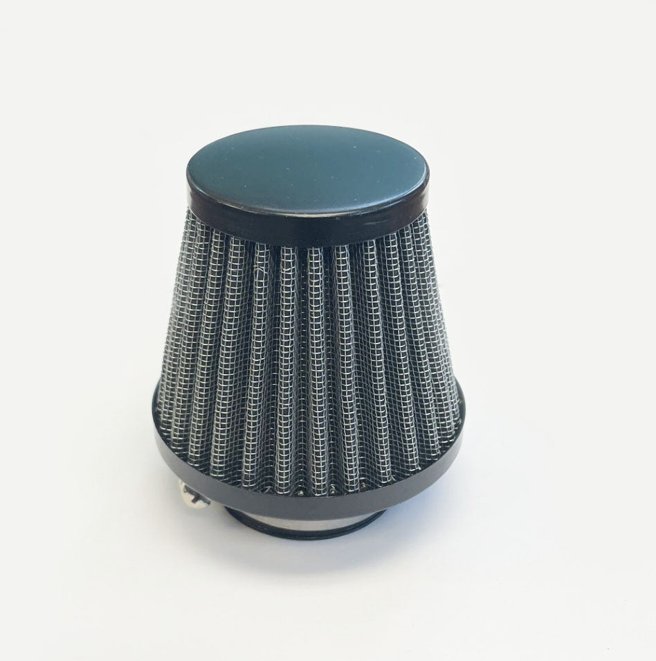 39mm Round Pod Air Filter with Black End Cap ~  (15-0167)