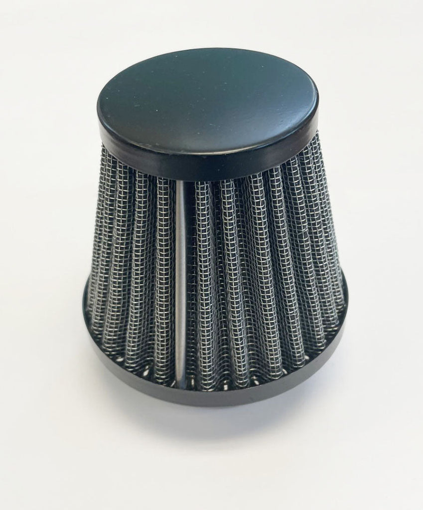 39mm Round Pod Air Filter with Black End Cap ~  (15-0167)