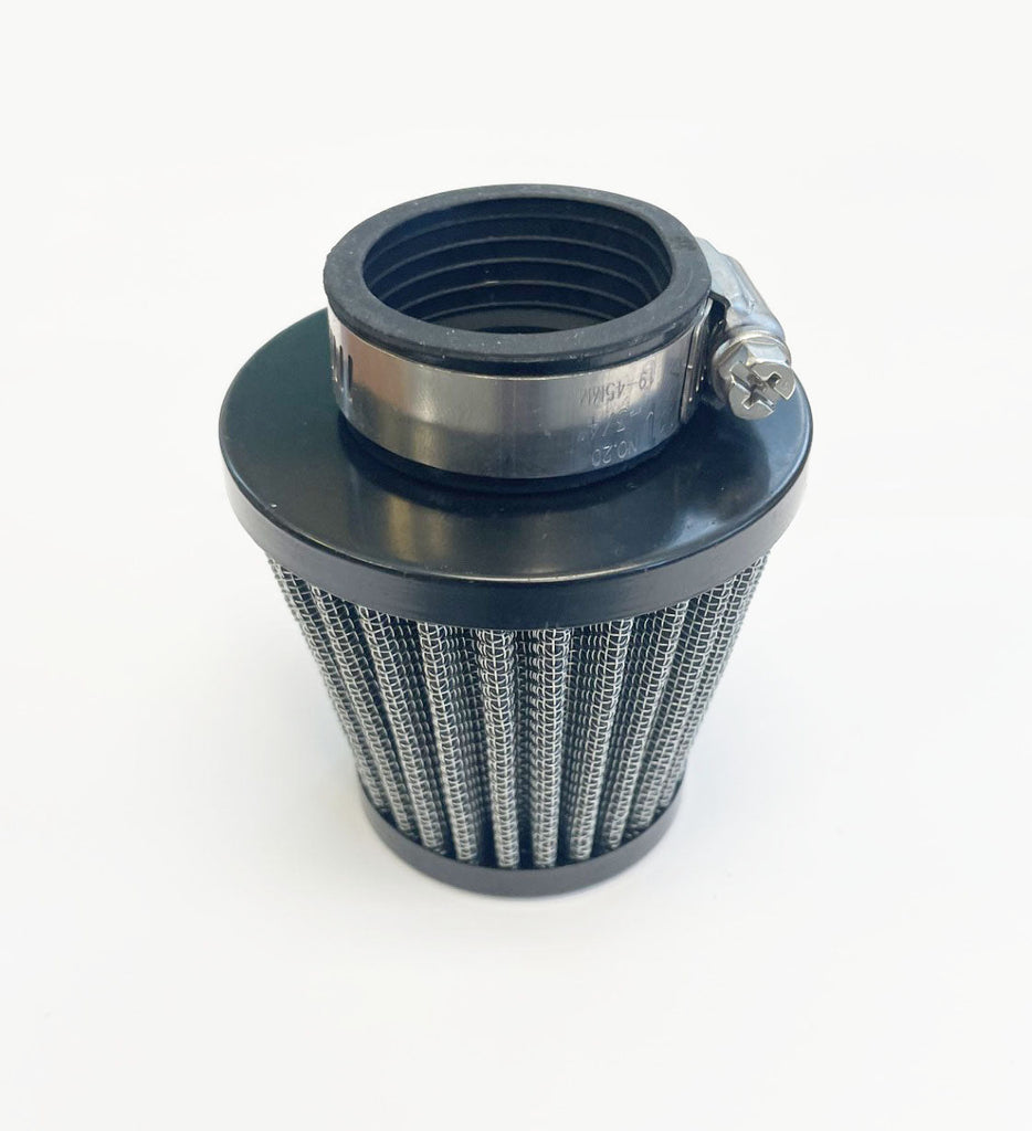39mm Round Pod Air Filter with Black End Cap ~  (15-0167)
