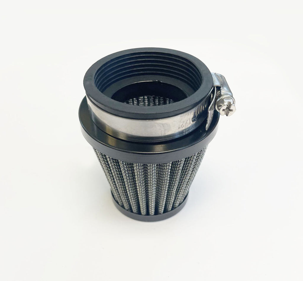 54mm Round Pod Air Filter with Black End Cap ~ (15-0169)