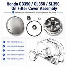 Load image into Gallery viewer, Honda CB350K / CL350K Oil Filter Cover Assembly Kit ~ OEM 15481-312-000 (15-3029)