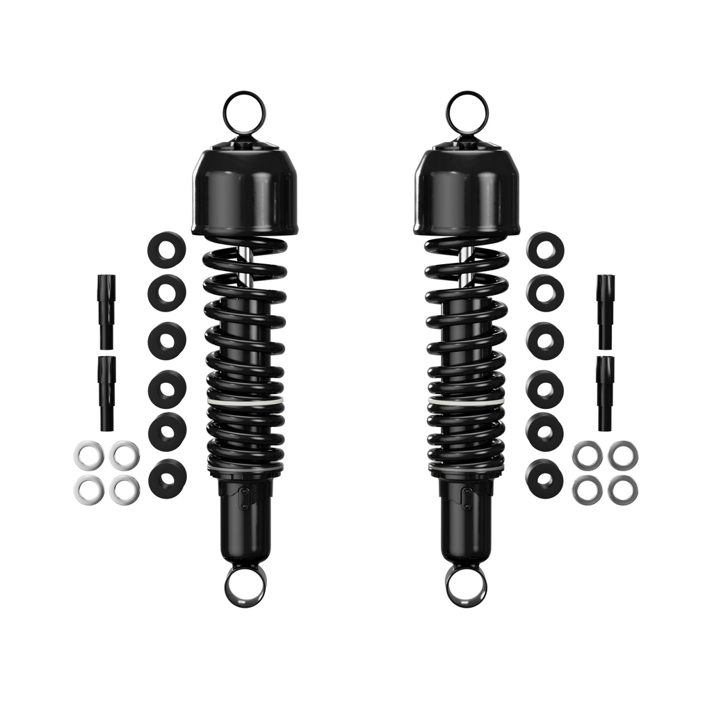 Universal All Black Shock Absorber Set - 325mm Eye to Eye