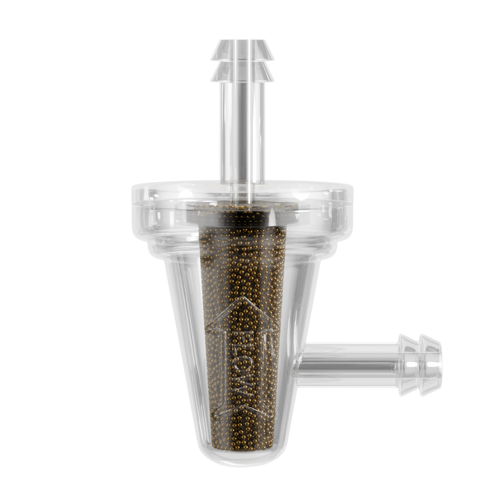 Universal 90 Degree Bronze Inline Fuel Filter - 1/4"