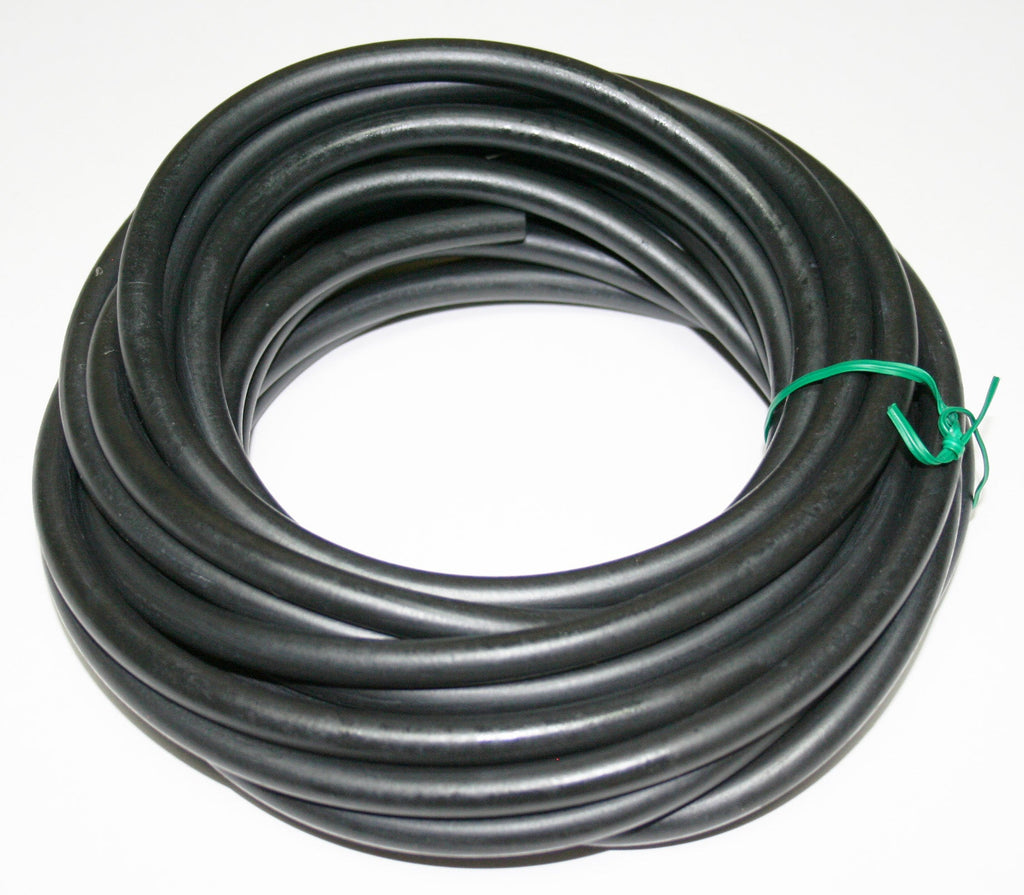 25 Foot Roll Black Rubber Fuel Line 1/4" ID (20-0035)