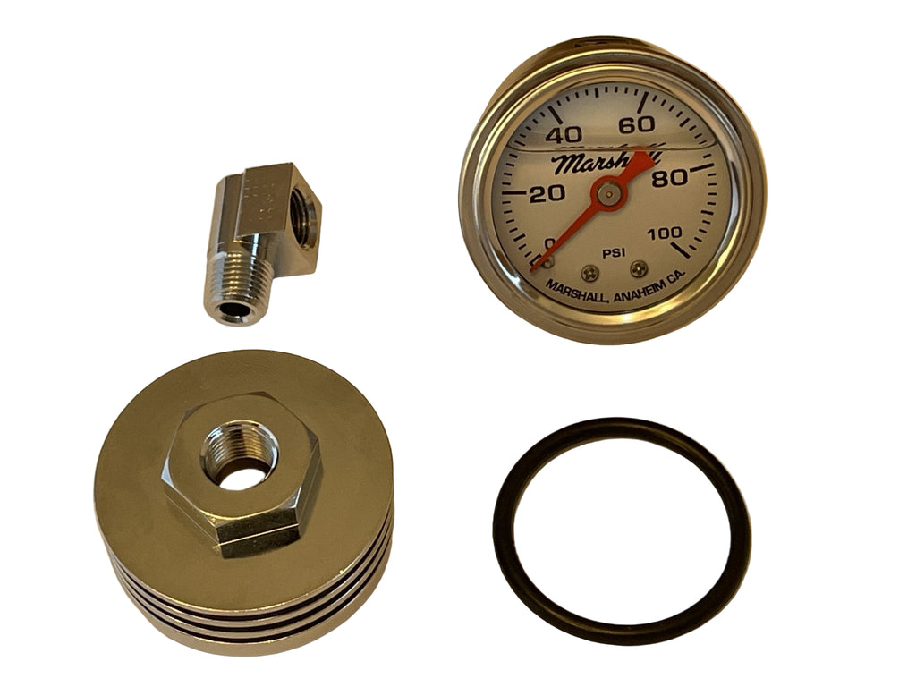 1976-78 Honda CB750A Oil Pressure Gauge Assembly - White Face Plate