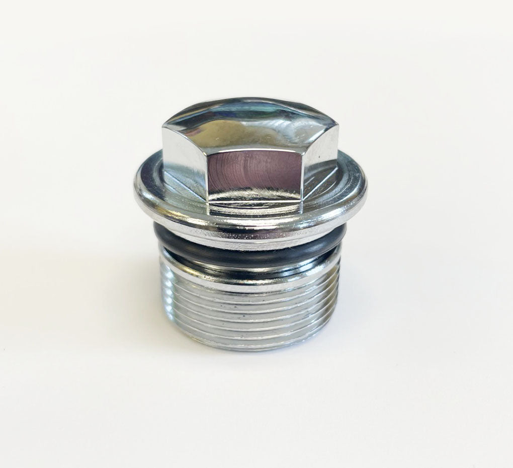 Honda CB500K CB450K CL450K Front Fork Tube Cap Bolt with O-Ring - Replaces Honda OEM 90123-323-010