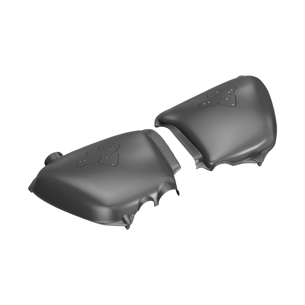 1971-76 Honda CB750K Side Cover Set - Replaces Honda OEM 83600-341-701