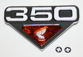 Honda CB350K CL350K Side Cover Emblem - Left Side - Replaces Honda OEM 87126-344-671