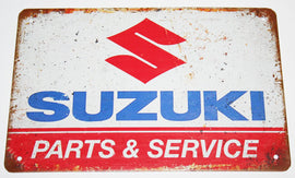 Universal Suzuki Logo - Tin Sign