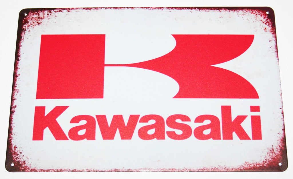Universal Kawasaki Logo - Tin Sign