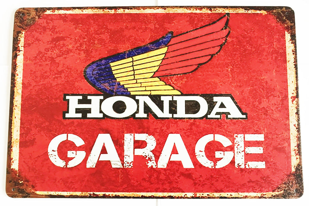 Universal Honda Logo (Blue/Yellow/Red Logo) - Tin Sign