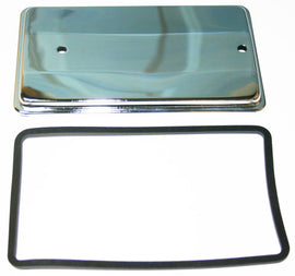 Honda CB750A CB750F CB750K Chrome Starter Motor Cover w Gasket - Replaces Honda OEM 31280-300-000