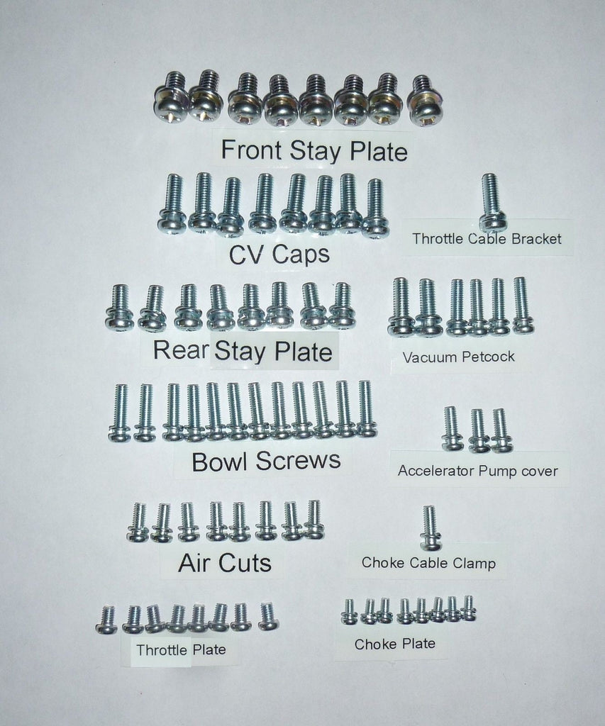 Honda CB750 CB900 CB1000 CB1100 DOHC Screw Set