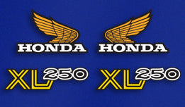 1976 Honda XL250 Gas Tank & Side Panel Decal Set