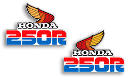 1986 Honda XL250R Gas Tank Decal Set