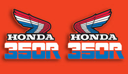 1985 Honda XL350R Gas Tank Decal Set