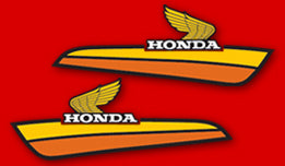 1978 Honda XL125 Gas Tank Decal Set