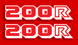 1984 Honda XL200R Side Panel Decal Set