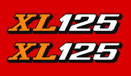 1978 Honda XL125 Side Cover Decal Set