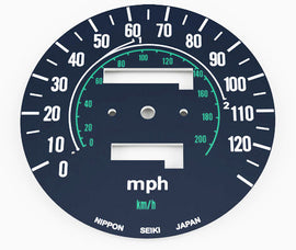 1978 Honda CB750A Speedo Face Plate & Gear Indicator Decal Set - MPH