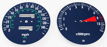 Load image into Gallery viewer, 1978 Honda CB750K Speedo &amp; Tachometer Face Plate Set - MPH