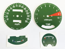 Load image into Gallery viewer, 1975 Honda GL1000 K0 Speedometer &amp; Tachometer Face Plate Set - MPH