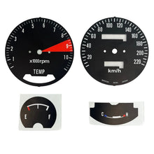 Load image into Gallery viewer, 1976 Honda GL1000LTD GL1000 LTD Speedometer &amp; Tachometer Face Plate Set - KM/H