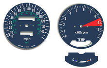 Load image into Gallery viewer, 1977 Honda GL1000 K2 Speedometer &amp; Tachometer Face Plate Set - MPH