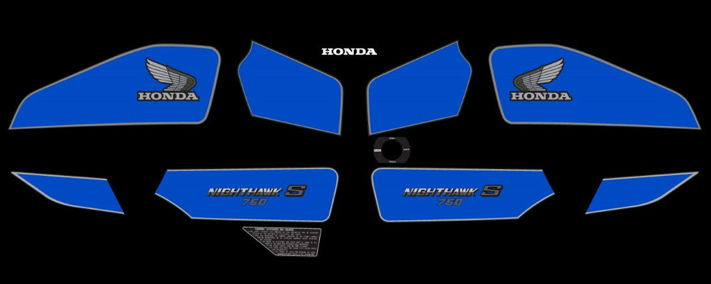 1985 Honda CB750SC Complete Decal Set - Canadian Model