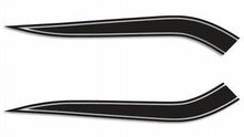 Load image into Gallery viewer, 1969-72 Honda CB450K Gas Tank Stripe Decals - Black Stripes