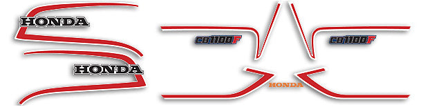 1983 Honda CB1100F Complete Decal Set - Blue & White Canadian Model