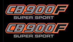 1982 Honda CB900F Side Panel Logo Decal Set - Black Model