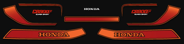 1981 Honda CB900F Complete Decal Set - Black Model