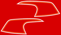 1972-73 Honda CB350F Gas Tank Decal Set - Flake Matador Red