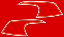 Load image into Gallery viewer, 1972-73 Honda CB350F Gas Tank Decal Set - Flake Matador Red