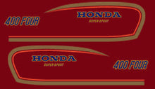Load image into Gallery viewer, 1977 Honda CB400F Complete Decal Set - Candy Antares Red