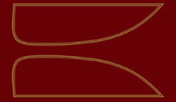 1975-76 Honda CB500T Gas Tank Decals - Glory Brown Metallic / Candy Antares Red